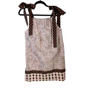 Handmade Pillow Case Dress Paisley Print Polka Dot Spring Summer Girls 8-10